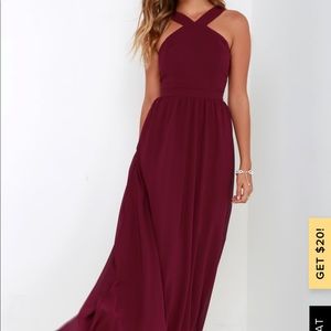 Lulu's Dresses - Lulus Air of Romance Burgundy Dress Lulu's Dresses - Lulus Air of Romance Burgundy Dress